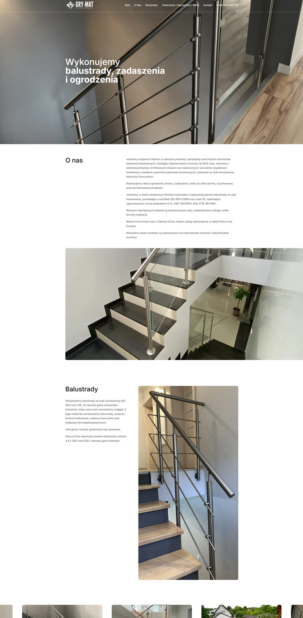 portfolio strona typuonepage grymat